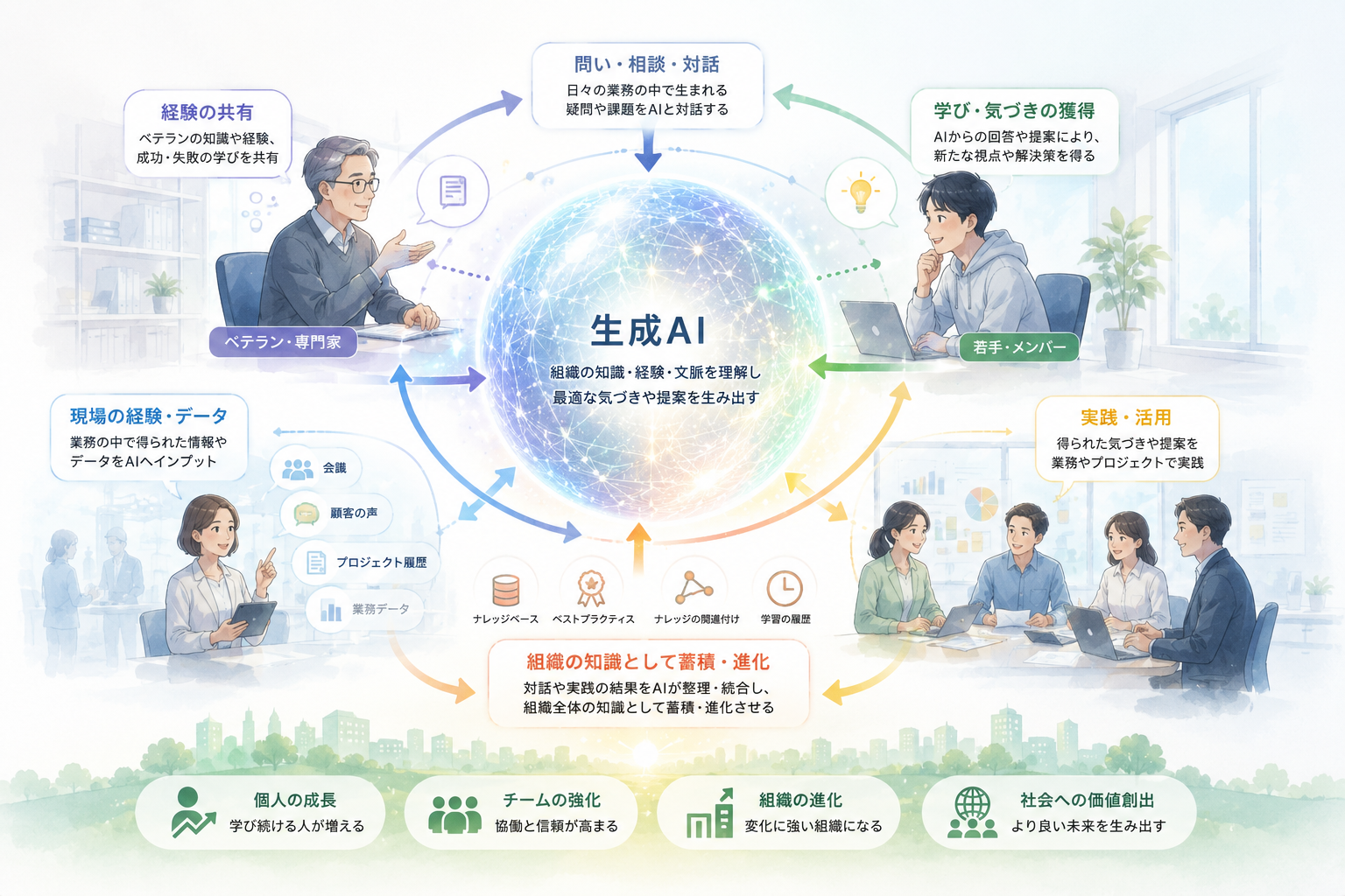 学習する組織+生成AI